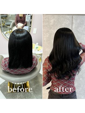 ガルボヘアー 名古屋栄店(garbo hair) #名古屋#栄#プルエクステ#エクステ#黒髪ロング#ナチュラル