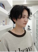 ハンサムショート/くせ毛