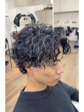 オーシャントーキョー 大阪(OCEAN TOKYO) シャドウパーマ波巻きパーマツーブロック無造作マッシュ