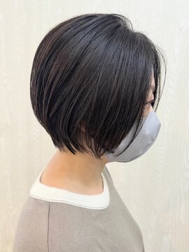 ガーデン 西川田店(garden) 宇都宮白髪ぼかしハイライトショートボブレイヤーカット髪質改善