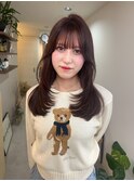 暗めヴァイオレットブラウン×結べるレイヤーでイメチェン!