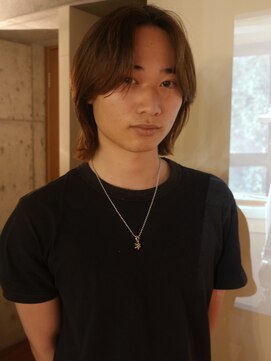 ノラジャーニー(NORA Journey) メンズボブウルフメンズミディアムレイヤーカットメンズウルフ