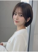 ショートボブ髪型20代30代40代50代前髪あり前髪なし面長丸顔越谷