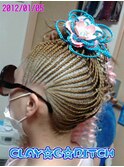 仙台成人式 仙台エクステ ヘアセット ブレイズ ショートBRAIDS