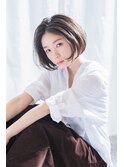 ボブ ショートボブ 簡単 20代 30代 ナチュラル 伸ばしかけ 黒髪