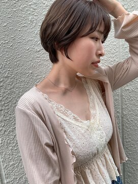 リコモ 上野御徒町(LikkleMore) 【耳かけショート】 【オリーブベージュ】｜カーキベージュ