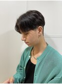 センターパート刈り上げツーブロックニュアンスパーマ