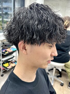 アルモ ヘア フア 東静岡(ALMO hair HUA) 【メンズ重め縦落ちパーマ】