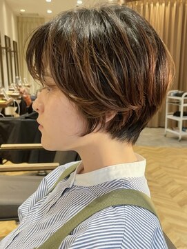 ロンドブルーム 天神大名店(Lond Bloom) 大人ショートボブショートカットココアアッシュくびれミディ