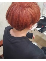 ヘアサロンネクスト(Hair salon NEXT) ショートマッシュのコーラルレッド☆