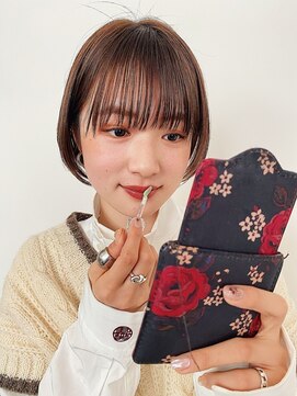 フィルムス 表参道(FILMS) レイヤーカット/ウェットへア/オリーブベージュ/表参道