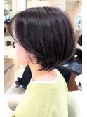 インナーカラーショートボブ