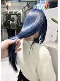 ツヤツヤネイビーカラー