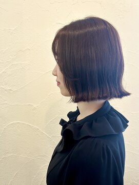 ミュゼプリュム(Musee plume) 顔周りレイヤーボブ/外ハネ