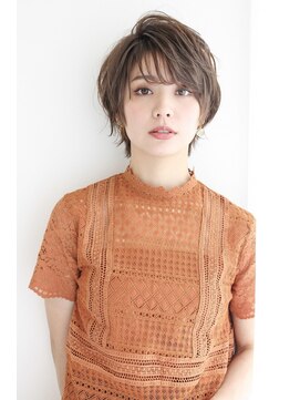 ルー(Luu) グレージュカラー斜めバング神戸/東灘/住吉/御影/岡本/摂津本山