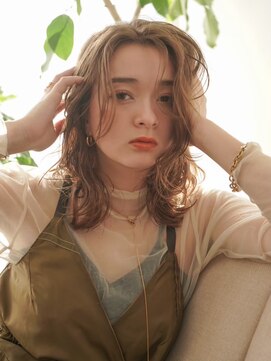 リムレスバイサンク 万代 新潟駅(LIMLESS by cinq) ミルクティーベージュダブルカラーブリーチ新潟万代