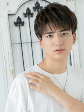 トニーアンドガイメン ホテル京阪仙台店(TONI&GUY MEN) カッコかわいい雰囲気のアースカラーシャギーマッシュf仙台