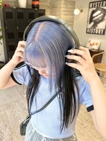 ヲタク(wotaku.)&nbsp;ブルーシルバールーツカラー裾カラーデザインカラーハイトーン