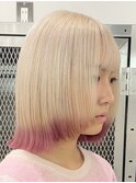 エンドカラー☆新宿駅ダブルカラーハイトーンカラー