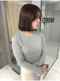 韓国風ボブ×オリーブベージュ