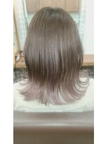 エモーション emotion hair 外はねラベンダーカラー