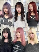 ベレーザ 渋谷(BELEZA)&nbsp;12493渋谷ダブルカラー韓国レイヤーカット春色ハイトーンカラー