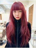 カシスカラーワインレッドボルドーカラーチェリーレッドレイヤー