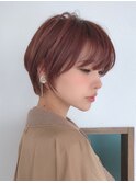 レイヤーボブ レッドブラウン