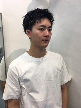 アンダーカレント(undercurrent) 爽やかメンズショートカット渋谷代官山お洒落なスーツスタイル