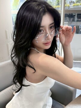 ミンクス 青山店(MINX) 【MINX】顔まわり似合わせカット＋暗めカラーロング_表参道