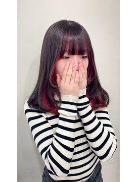 ヘアーメイク グレース 本店(HAIR MAKE GRACE) インナーカラー×フェイスフレーミング