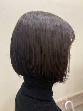 コルク バイ マグ 松本駅前(COLK by Mag) 30代40代◎冬に映える切りっぱなしボブ×艶髪