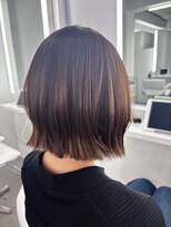 イロウ 山口どうもん店(IROW) ダブルカラー/似合わせカット/切りっぱなしボブ/ブリーチなし