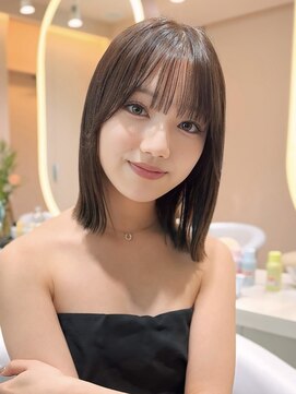 サンド ミュウ 横浜店(sand mieu) グレージュ/レイヤーカット/前髪/顔周り/横浜/結べるボブ