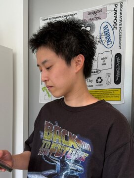 ウーズ ハラジュク(Ooze.HARAJUKU) ハッシュカットグレージュデザインカラーツートーンカラー原宿