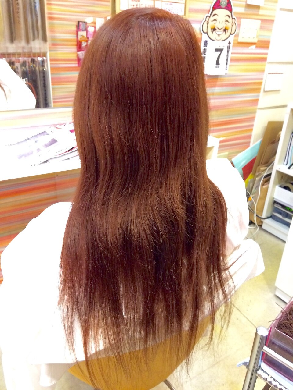地毛ロングから ストレートエクステ メッシュイン：L003312160