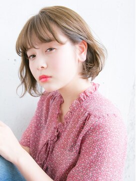 リリアン 青山(relian) フリンジバングの柔らかガーリーボブ☆relian青山