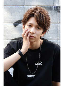 ネイビー(NAVY) JSB 岩ちゃん ワイルドアップバングショート ミニウルフ