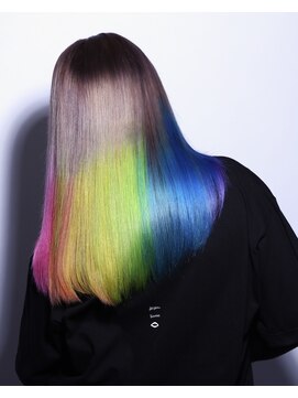 ゴーゴーヘアー(GOGO HAIR) レインボー×グラデーションヘアカラー