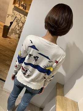 エイトタマプラ たまプラーザ店(EIGHT tamapla) 【EIGHTたまプラ】デザインカラー_切りっぱなしボブ