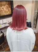 #ピンク #ピンクベージュ #カラー #ミディアム #セミロング 