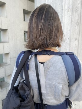 リバレッジ 白金(Leverage) ハイライトナチュラルブランジュ外ハネボブ【白金/目黒】濱口