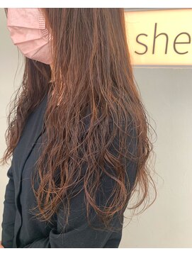 シェル 国分寺(shell) コテ巻き風デジタルパーマ/ふんわりパーマ/透け感