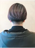 【morio鶴瀬】20代30代40代刈り上げ女子ハイライトラベンダー