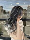 シルバー系バレイヤージュ