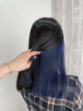 シエル 立川店(CIEL) インナーカラー×ブルー【CIEL×maki】