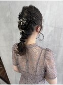 お呼ばれヘア ヘアセット ヘアアレンジ [TiTi_福田りの]
