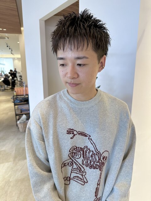 【KANATA】20代30代 スパイキーショート×メンズウルフカット