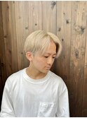 春ベージュ　ブリーチカラー　アッシュベージュ