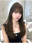 オリーブベージュ×レイヤーカット◯ 【KAKO】